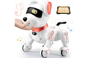 Britik Robot Dog Toys for Kids 8 9 10 11 12, Remote Control Dogs, Robot Dog for Kids 8-12, Pet Robotic, Electric Toy, Robotic Dogs, Toys for 5 6 7 8 9 10 11 12 Years Old Boys Girls, Pink