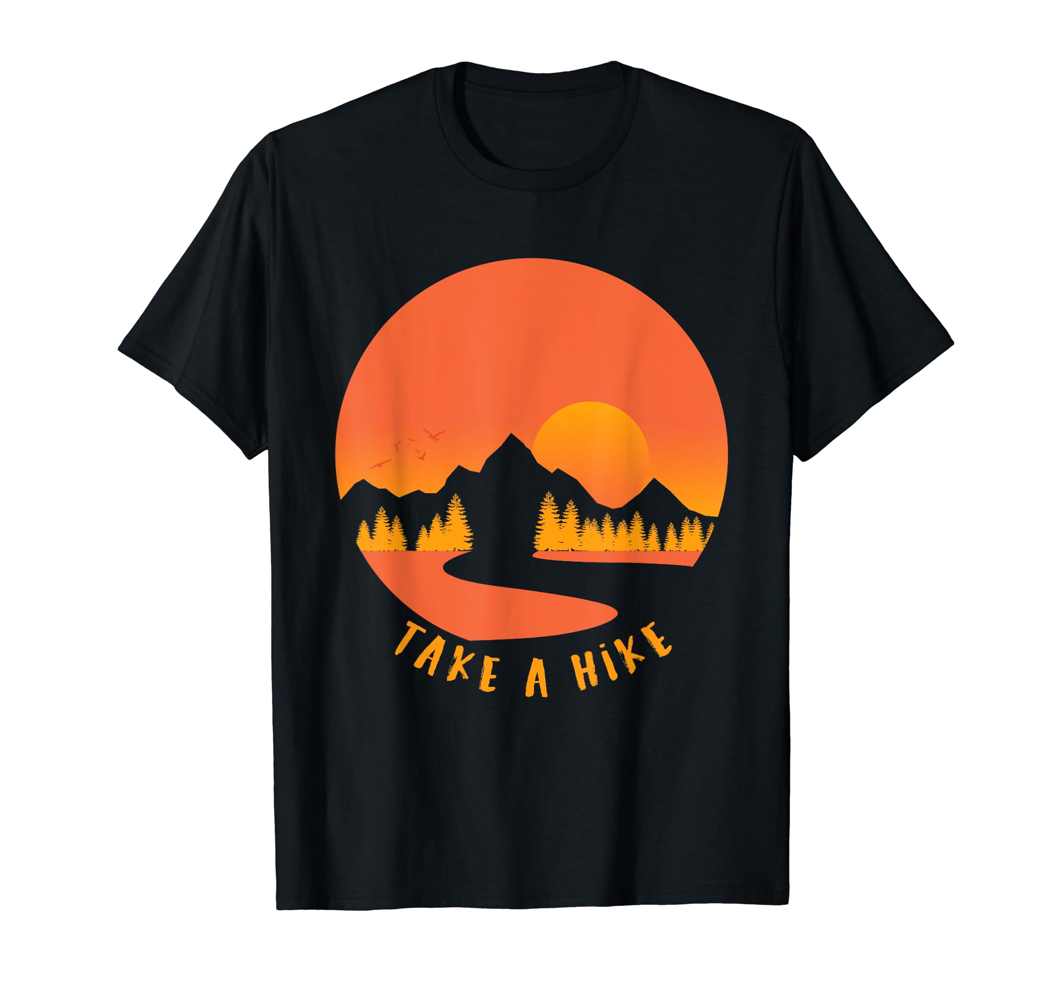 Take A Hike Vintage Camping Hiker Hiking Outdoors Nature T-Shirt