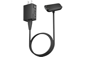 Vancle Fast Wall Charger for Fitbit Charge 6 / Fitbit Charge 5 / Fitbit Luxe, 3.3Ft Replacement USB Charging Cable Cord Magnetic Dock Stand for Fitbit Charge 6 Charger (Wall Adapter+Cable)