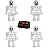 LEGO Pirates of The Caribbean Minifigure - Skeletons (4 Pack) with Halloween Stand
