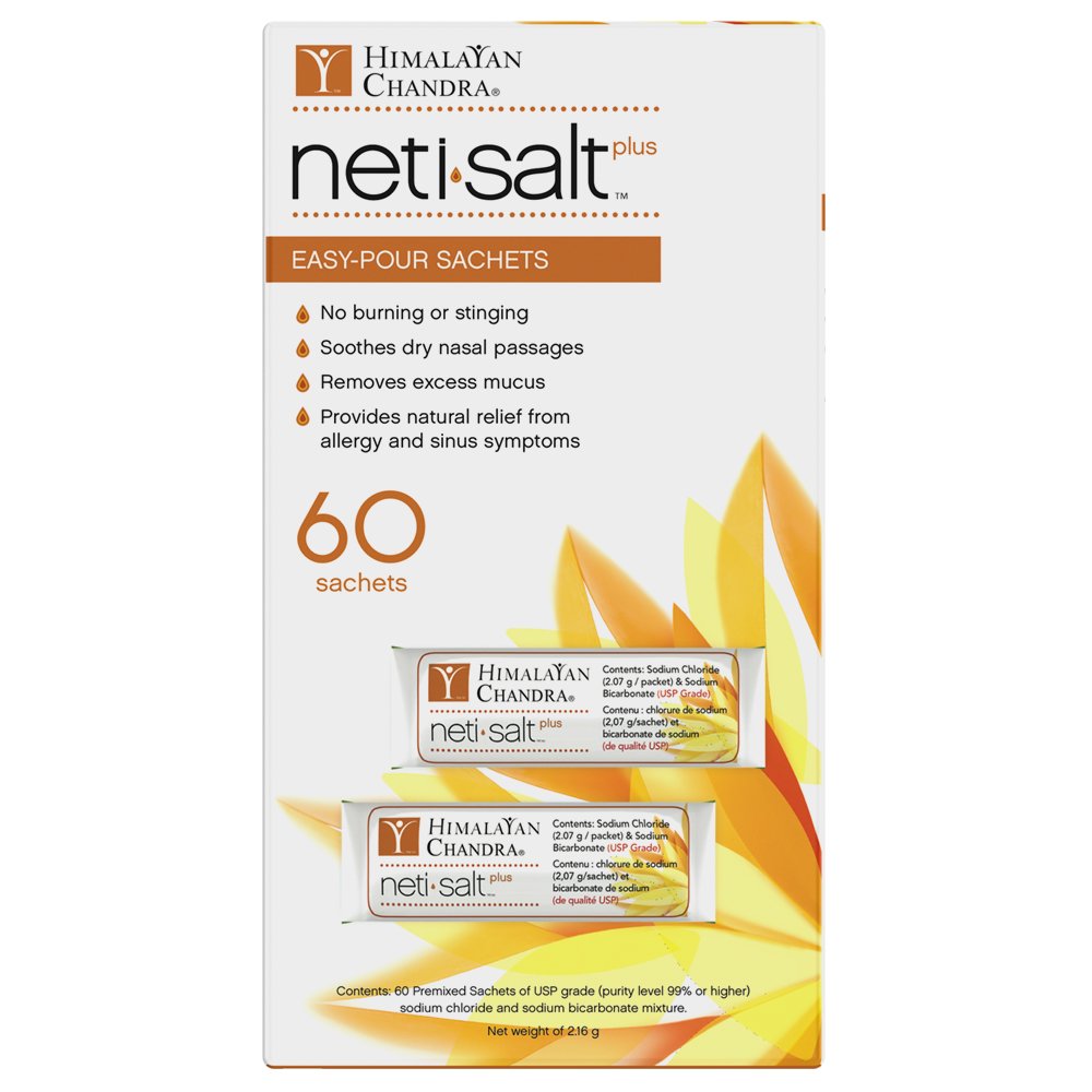 Himalayan Chandra Neti Salt Plus Refill Sachet 60ct