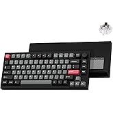 LEMOKEY P1 Pro Wireless Custom Mechanical Keyboard, Full Aluminum 2.4 GHz Bluetooth RGB Backlit 75% Layout with Hot-swappable KEYCHRON Super Brown Switch Compatible with Mac Windows Linux