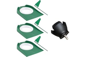 Shu-Ran 3 Pack Putting Cups with Flags, Mini Golf Game with Golf Ball Retriever, Build Your Own Course at Home, The Office or on The Green, Golf Putting Cup Set for Backyard Indoor Outdoor
