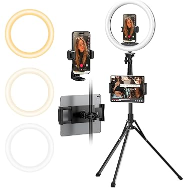 Lampe Clip Pour Téléphone Et Appareil Photo - 3 Couleurs, Rechargeable USB-C, Pince Pliable, Pour Vidéo Et Selfie