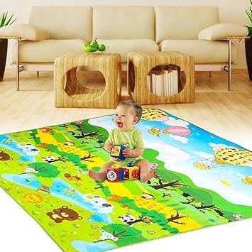 Zomoza Indoor/Outdoor Waterproof Baby Play Gym mat, Play mat for Children, Kids Soft Play mat(180 * 120cm)