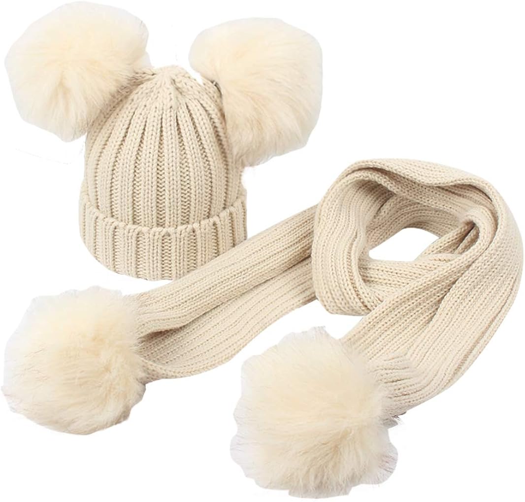 Happy Cherry Enfant Bebe Chapeau Pompon Tricot Hiver Chaud Ensemble De Bonnet Echarpe Gants Fille Garcon 0 8 Ans Accessoires Bonnets Casquettes Et Bobs Banistreet Com
