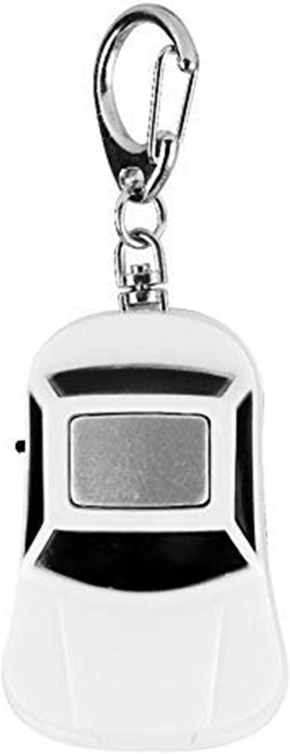 Key Finder, Mini Car-Shape Anti-Lost Key Locator, Keychain Whistle Beep Sound Control with LED Fashlight for Wallets/Car/Pets/Children/Bags
