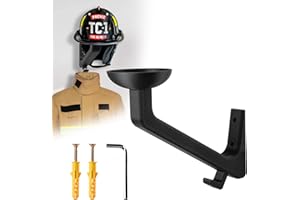 Helmet Holder Wall Mount, Universal Firefighter & Football Helmet Stand, Durable Motorcycle Helmet Rack, Space-Saving Contemp