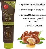 Argan Oil Three Packs Shampoo 300ml Brand Argan Oil Moroccan Extract view 2