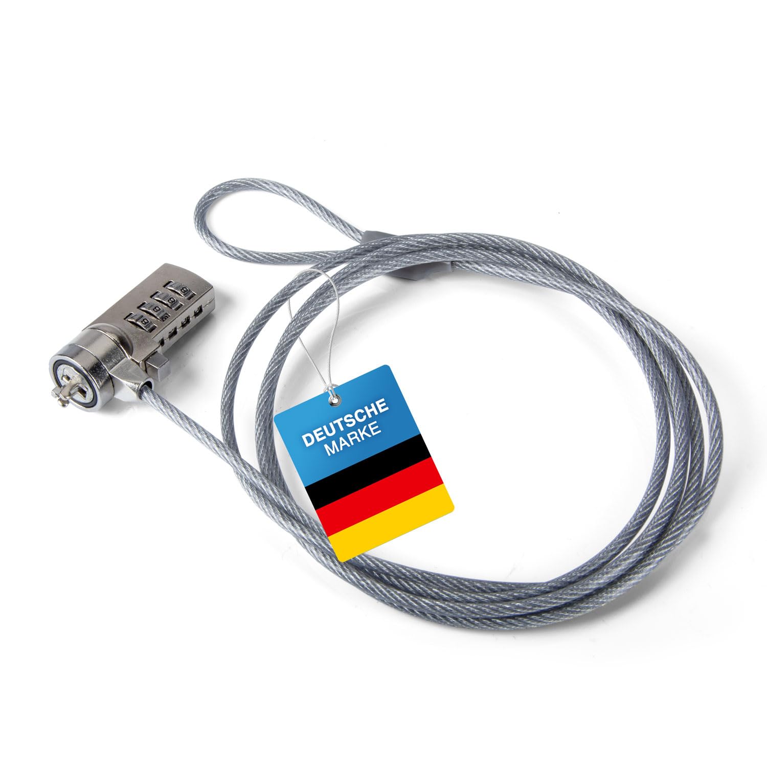 Cable Lock Steel Cable Kensington Lock for Computer Security Lock Cable Anti-Theft 1.8m Cable Security Lock (Numbers)