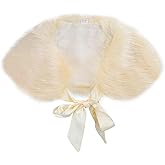 FakeFace Flower Girls Wrap Shawl Wedding Bridesmaid Tippet Stole Christmas Party Dress Costume Shrug Capelet