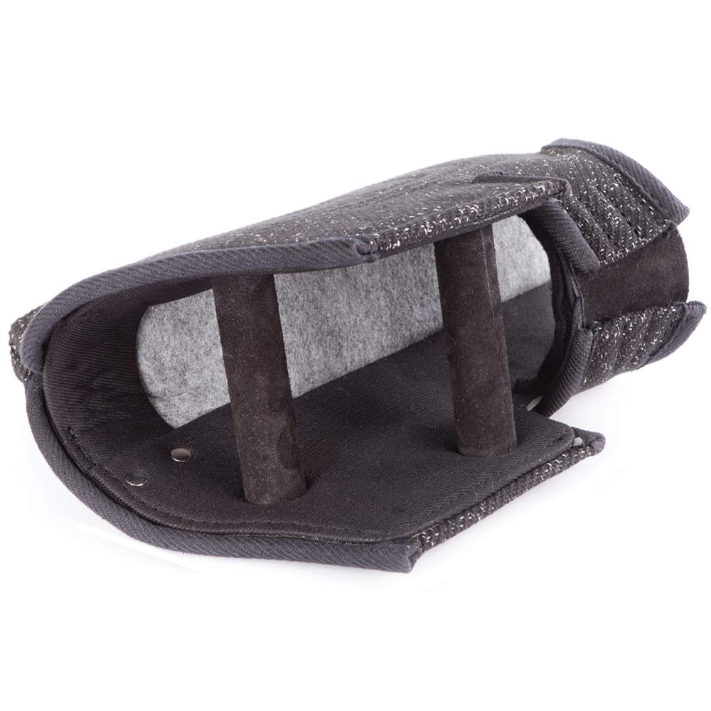 DINGO GEAR Fred Short Bite Sleeve for the Dog Training, Right and Left Decoy Hand Medium Hardness Nylcot Guard S00548, Black