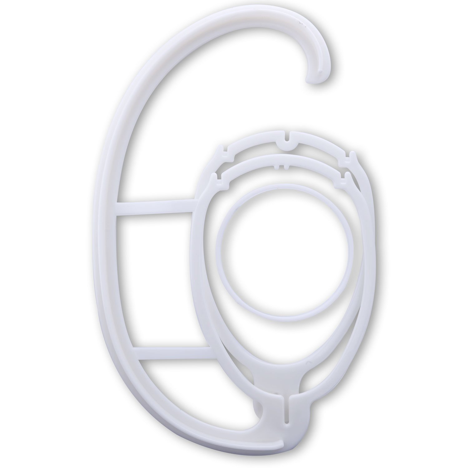 eNilecor 2 Pack Wig Hanger,Collapsible Wig Dryer Stand Hat Cap Holder, Portable Wig Hanging Display Tool(White)