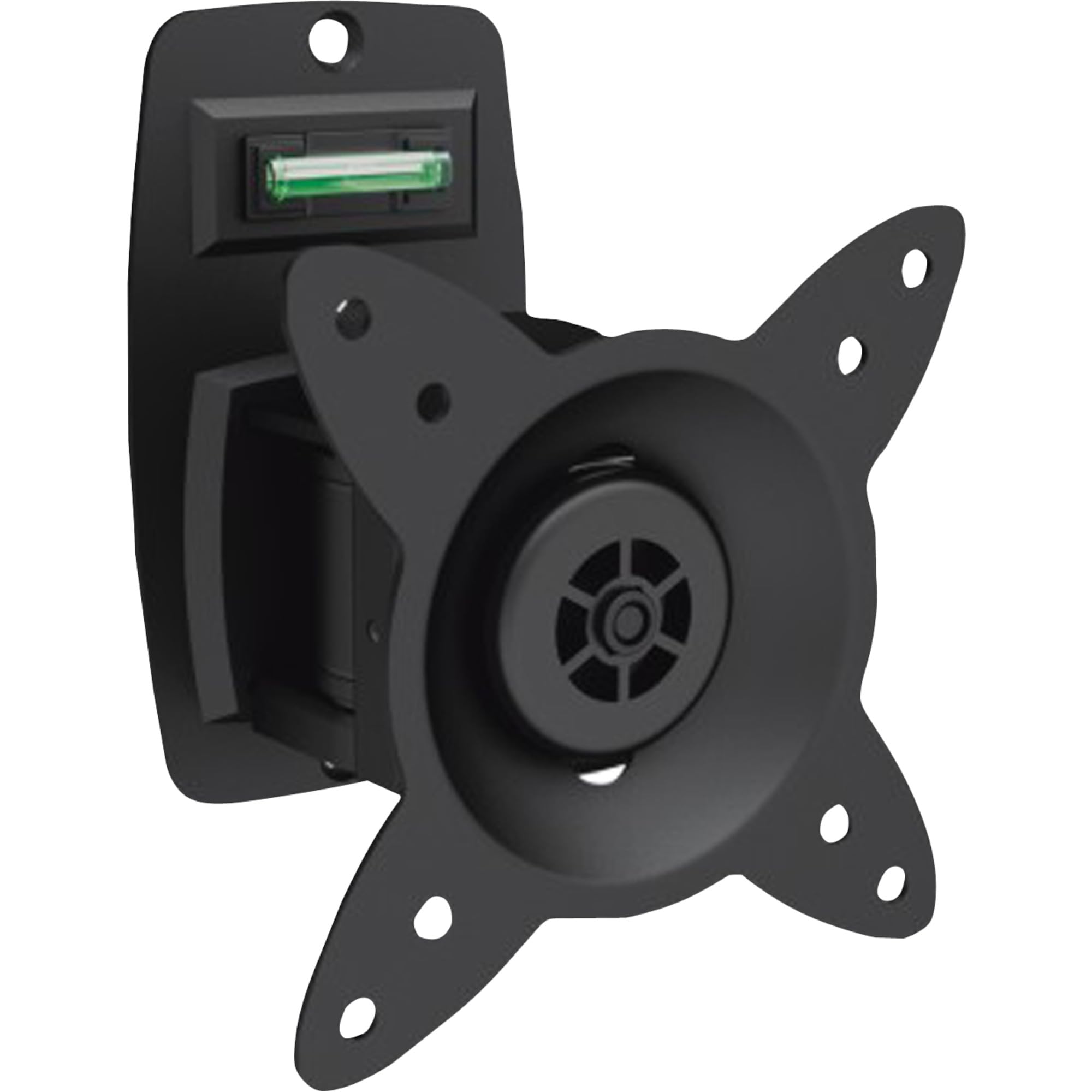 DIGITUS monitor wall mount - for screens up to 27" - VESA 75x75 & 100x100 - max. load 15kg - 30° swivelling, 360° rotatable - integrated spirit level - black