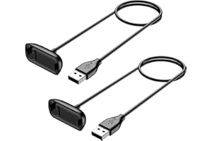 Oumida 2 Pack Charger for Fitbit Inspire 3 Replacement USB Charging Cable 1.6ft Durable Portable Charging Dock Cord for Fitbit Inspire 3 Accessories (50CM)