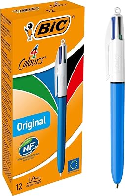 4 Colours Original Kugelschreiber, 4 Farben, 0,4 mm, 12 Stück