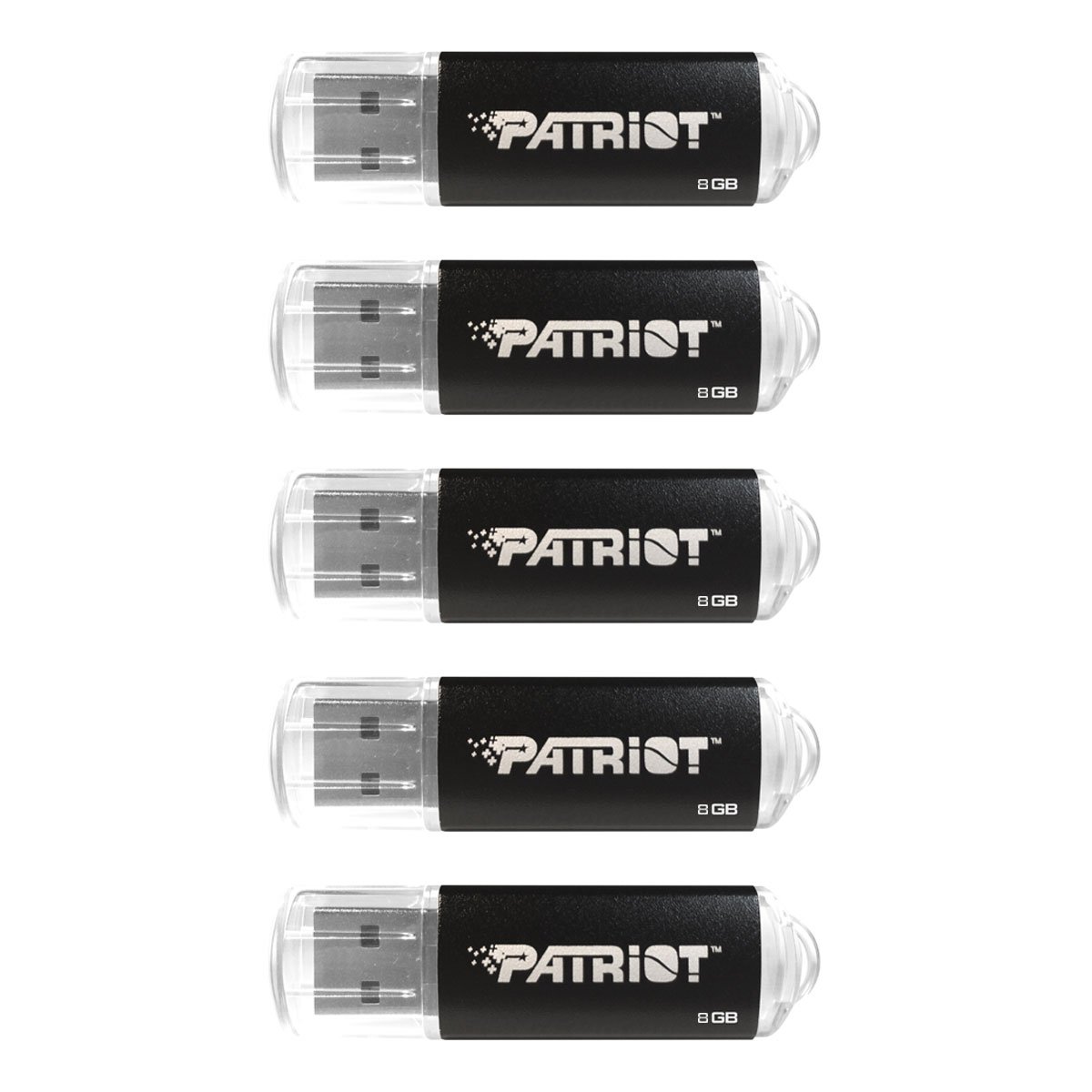 Patriot 8Gb Pulse Series Usb 2.0 Flash Drive - 5 Pack - Black 8Gb Pulse 5-Pack 9 61grX66TTzL