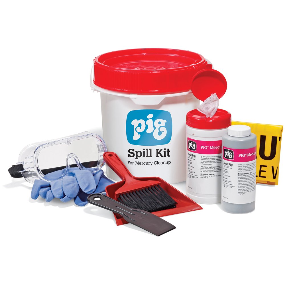 Spill Kit for Mercury by New Pig | Absorbs 35-Ounces | Suppress Harmful Vapors | KIT600: Industrial Spill Response Kits: Industrial & Scientific
