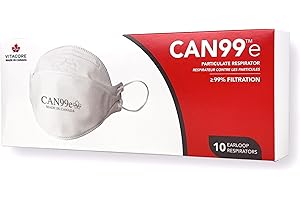 Vitacore CAN99e Disposable Earloop Masks | High Filtration | Premium Materials | Comfortable Fit | Made in Canada
