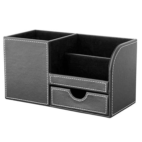 Leather Desk Organizer Yeldou Pu Leather Pen Stand Pencil Holder