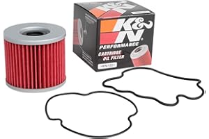 K&N Motorcycle Oil Filter: High Performance, Premium, Designed to be used with Synthetic or Conventional Oils: Fits Select Suzuki, Bimota Vehicles, KN-133