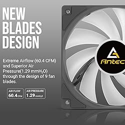 Antec RGB Fans, PWM 120mm Case Fan, PC Fan, 60.4CFM