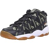 Fila Men's Stackhouse-Spaghetti High Top Sneakers Black/White/Chive Sz. 10.5