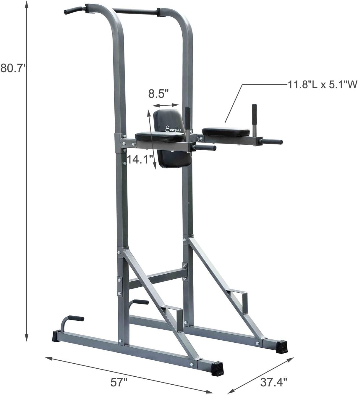 soozier pull up bar station