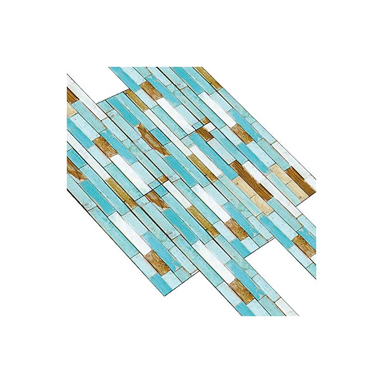 Vinyl Floor Wall Tiles Floor Sticky Back Sticker, NonSlip Floor Tiles