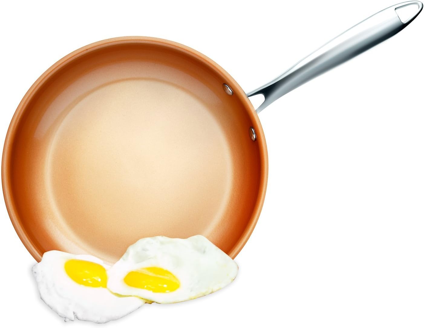 Gotham Steel Triple Ply Reinforced Stainless Steel Frying Pan, 8.5": Kitchen & Dining