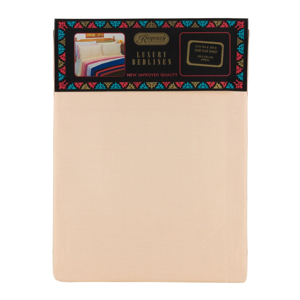 Regency Royal Double Bed Sand Flat Sheet