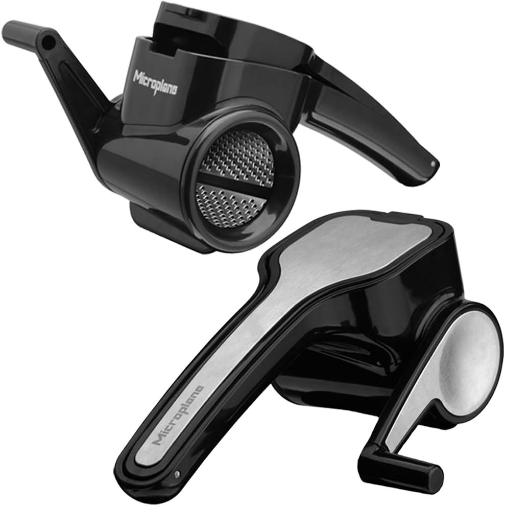 Microplane Rotary grater for hard cheese, chocolate & nuts in Stainless