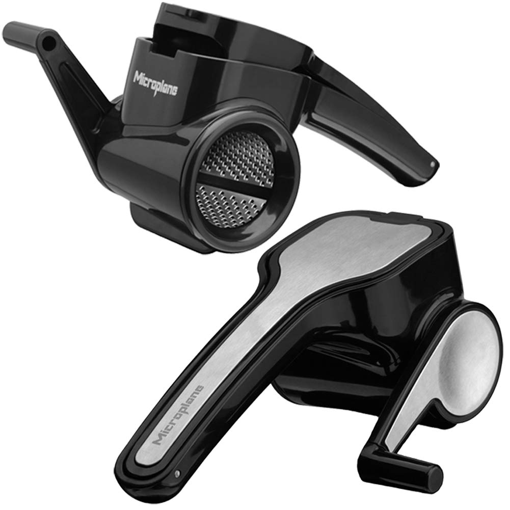 Microplane Rotary grater for hard cheese, chocolate & nuts in Stainless steel / Black