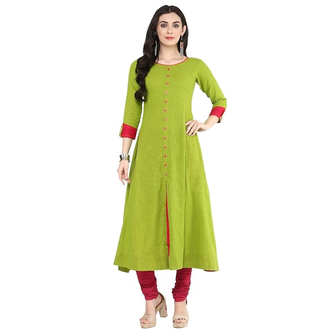 Women's Cotton Slub Anarkali Kurta