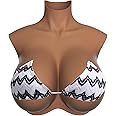 Silicone Breasts Forms,Fake Breastplate B-S Cup Fake Boobs for Crossdressers Transgender Drag Queen Cosplay(Plus Size)