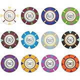 The Mint Claysmith 14gm Clay Poker Chip Sample Set - 12 New Chips!