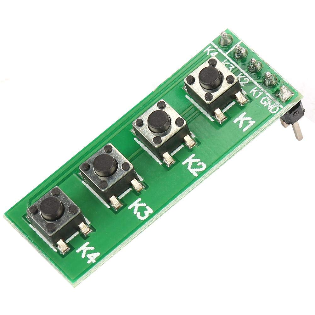 5 Pcs Button Key Module Universal 4 Key Push Button Switch Module Board Keyboard Board for DIY Accessory