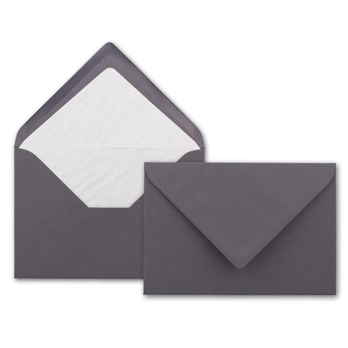 Envelopes B6 - Granite Grey 125 x 176 mm with Inner Lining 25 Stück Granit-Grau