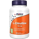 NOW Supplements, L-Citrulline 750 mg, Supports Protein Metabolism, Amino Acid, 90 Veg Capsules