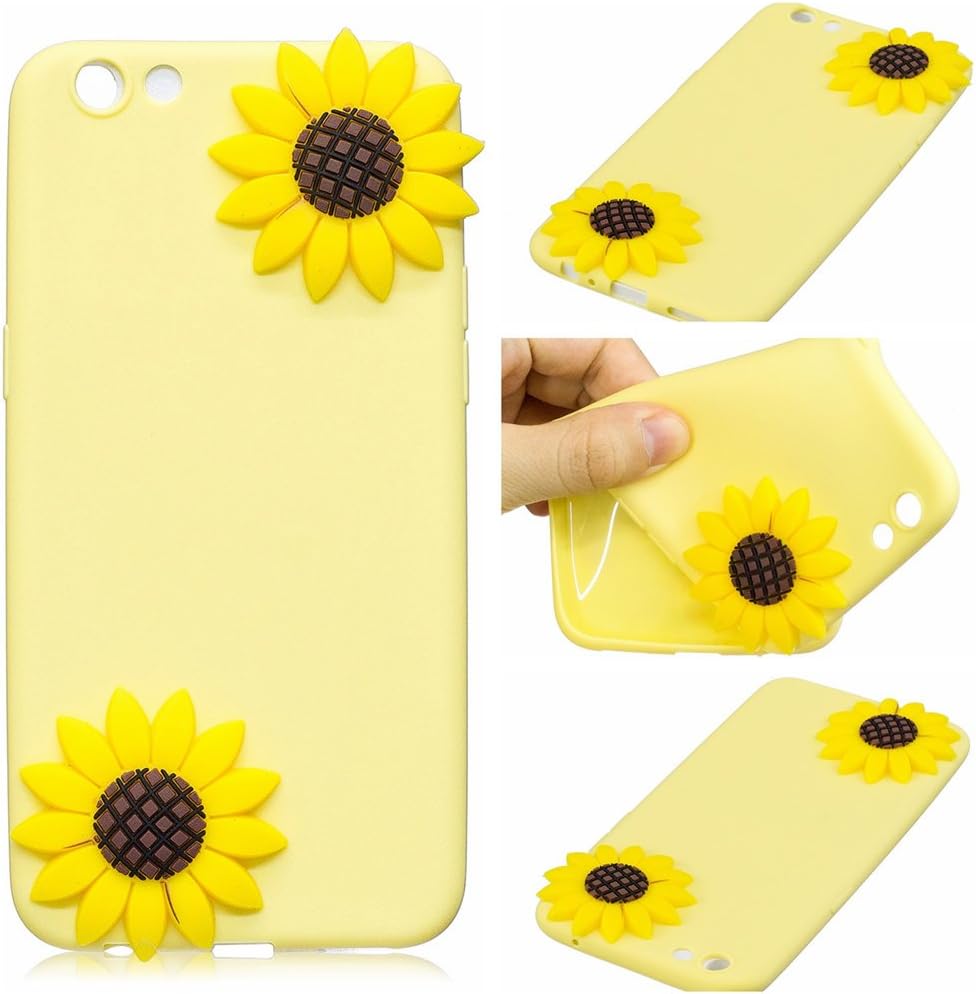 Oppo R9s Case, SATURCASE Lovely Style 3D Ultra Thin Soft TPU Gel Silicone Protective Rear Case Cover for Oppo R9s (Pattern-1)