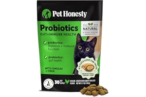 Cat Probiotics Gut + Immune Health Crunchy & Creamy Chews - Digestive Health, Supports Gut Health, Immunity, Healthy Digestio