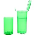 ShredTainer Pop Top Storage Container w/Built-In Grinder - Child Resistant (Green)