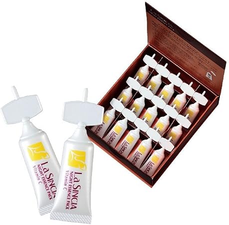 Amazon ラ シンシア ナイトエッセンスパック ビタミンc 1ml 15本 夜用パック ラシンシア フェイスパック 通販