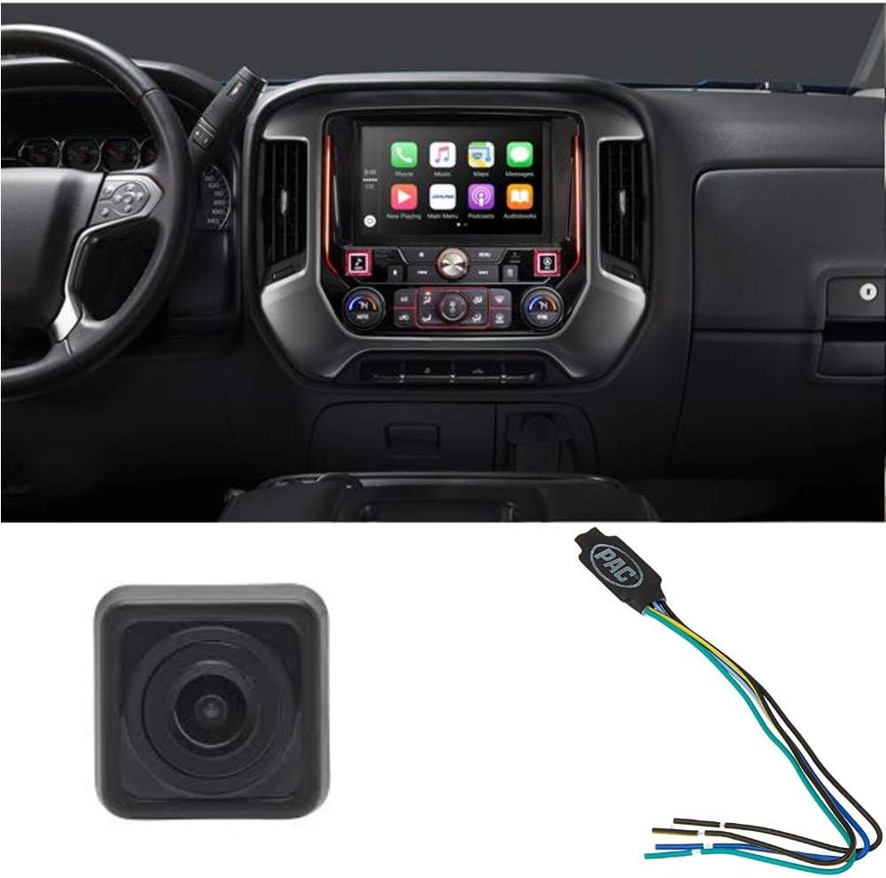 Alpine Electronics i209-GM MECH-Less Restyle Dash System with Apple Car Play & Android Auto for Chevy Silverado (2013-Up) or Gmc Sierra (2013-Up), 9" Bundled w/Mini Universal Back Up Camera + TR1