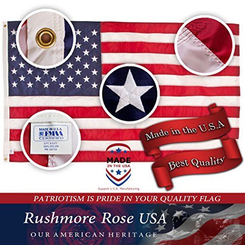3 American+Flag+Premium+Embroidered+Stripes