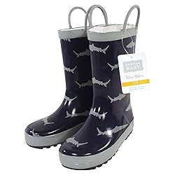 Hudson Baby Kids Rain Boots, Sharks, 12 US Unisex