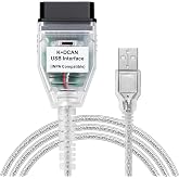 Hosyond K+DCAN USB Cable with Switch | FT232RL OBD2 Interface Diagnostic Scanner for BMW E-Chassis, Compatible with EDIABAS INPA NCS Expert Tool32 Coding Software