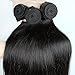 XBLHAIR 100% Brazilian Remy Virgin Human Hair Weave 8A Grade Straight Hair Extensions 3 Bundles Deals Natural Color (22 24 26) 95-100g/pc