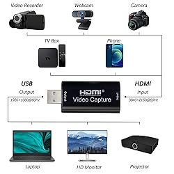 4K HDMI Video Capture Card, Cam Link Card Game