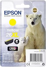 Epson 26XL Polar Bear Yellow High Yield Genuine Ink Cartridge 235M200